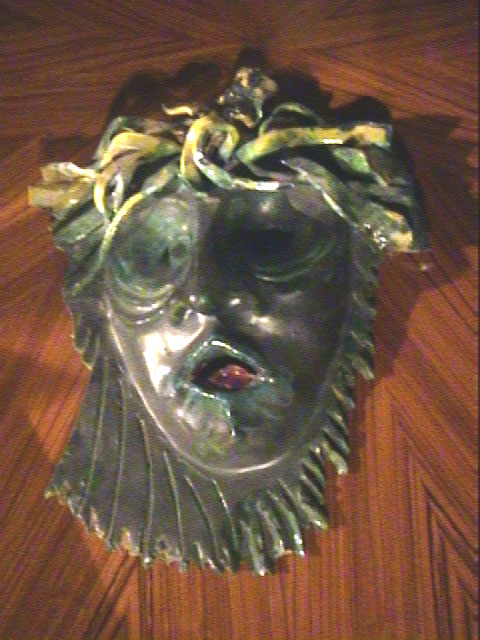 Ceramica Vintage Albisola maschera del XX Secolo Opera originale e disponibile - Robertaebasta® Art Gallery opere d’arte esclusive.